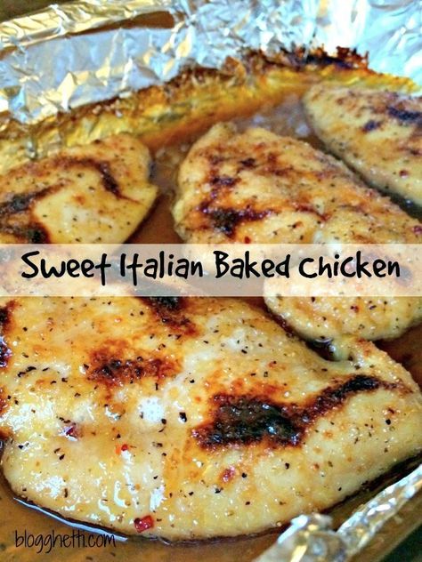 Italian Chicken Recipes Oven, Baking Chicken In Oven, Chicken In Oven, Baking Chicken, Italian Baked Chicken, Thanksgiving Baking, Baked Chicken Recipe, Baked Chicken Breast, The Best Recipes