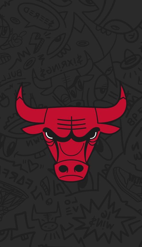 Basketball Artwork, Bulls Wallpaper, Really Cool Wallpapers, Michael Jordan Pictures, Chicago Bulls Logo, Jordan Logo Wallpaper, Bulls Logo, Hacker Wallpaper, Art Sketches Doodles