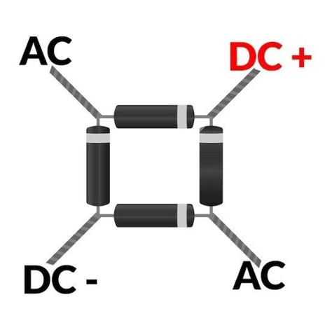 Diode Electronics, Electronics Projects For Beginners, Bridge Rectifier, Electrical Troubleshooting, Electronic Circuit Board, Basic Electronic Circuits, Basic Electrical Wiring, Diy Amplifier, Electronics Diy