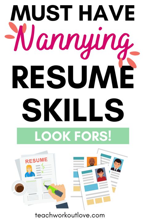 Almost every mom at some point faces a need to make a life-time choice and choose the best nanny for a child. Considering that we trust nannies in the most important — care about our children, the choice gets tough.  A nanny is a universal soldier who provides care to toddlers, children, and babies and … The post Must-Have Nannying Resume Skills appeared first on Teach.Workout.Love. Universal Soldier, Live In Nanny, List Of Skills, Resume Words, Resume Skills, Letter Of Recommendation, Positive Behavior, Best Resume, Resume Tips