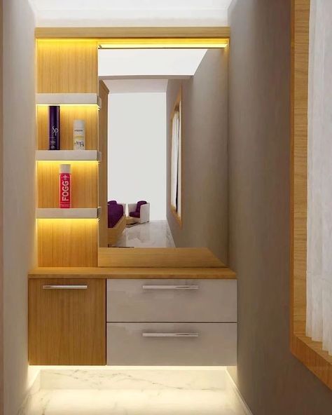 Dressing Tebal, Dressing Area In Bedroom, Wardrobe Design With Dressing Table, Dressing Mirrors, Dressing Table Mirror Design, Latest Door Designs, Modern Dressing Table Designs, Dressing Unit, Wall Wardrobe Design