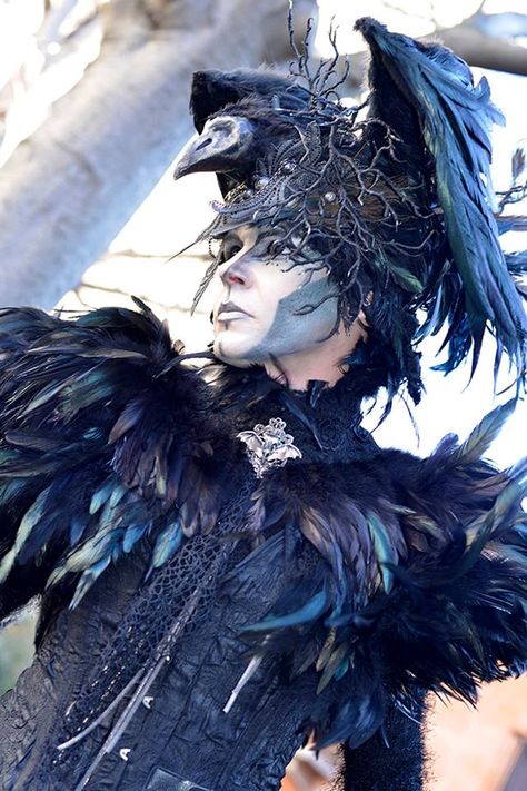 pierre empire Crow Masquerade Costume, Raven Headpiece, Crow Headdress, Crow Masquerade Mask, Gothic Mardi Gras Costume Mask, Raven Costume, Crow Costume, Raven Bird, Bird Costume