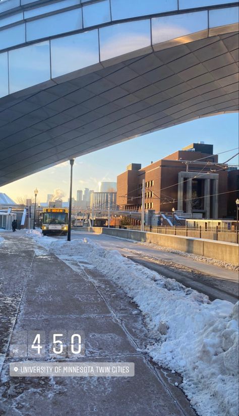 College Instagram Story, Aesthetic Bridge, University Of Minnesota Twin Cities, Minnesota Snow, College Instagram, Campus Aesthetic, Liz Tomforde, Row The Boat, Twin Cities Minnesota