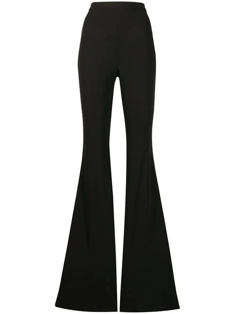 Png Clothes, Black Fr, Go Big Or Go Home, Flared Trousers, Black Flare, Think Again, High Waisted Flares, Flare Trousers, Looks Chic