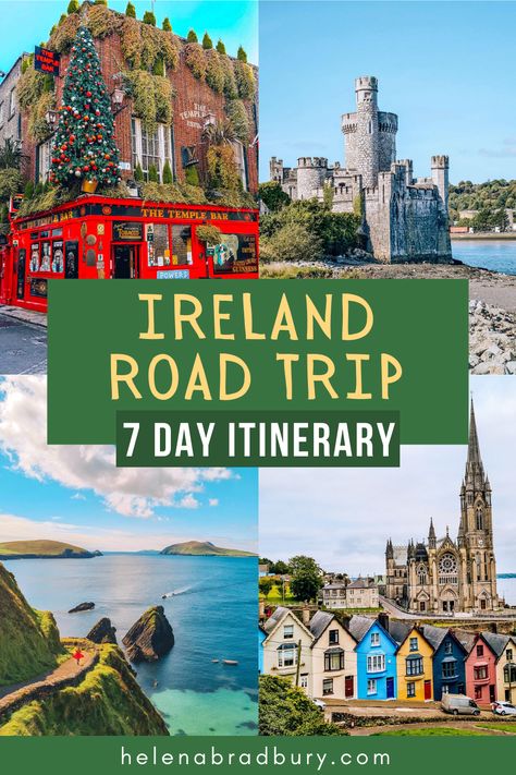 An EPIC 7 Day Ireland Itinerary: Self Drive Road Trip — Helena Bradbury Ireland Road Trip Itinerary, Driving In Ireland, Ireland Road Trip, Ireland Itinerary, Ireland Travel Guide, Wild Atlantic Way, Trip Itinerary, Road Trip Fun, Road Trip Itinerary