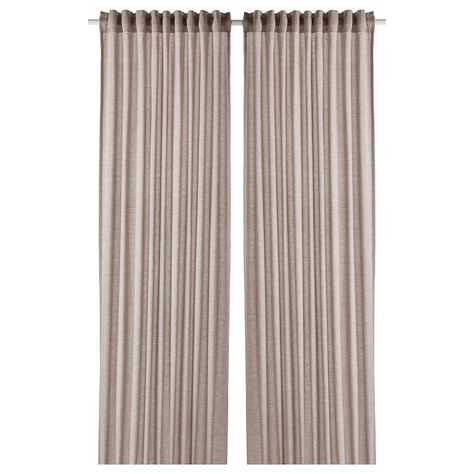 HANNALILL Curtains, 1 pair, light brown, 57x98" A perfect solution when you want privacy or want to block annoying glares on TV and computer screens. The outside light still comes through and creates a cozy atmosphere in the room. Ikea Curtains Lenda, Winter Curtains, Curtains Without Sewing, Affordable Curtains, Summer Curtains, Pink Sheets, Ikea Curtains, Curtain Length, Simple Curtains