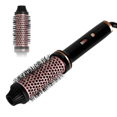 Blow Drier, Heated Round Brush, Blowout Look, Thermal Brush, Hair Curling Iron, Volumizing Hair, Curling Brush, Hair Tool, Led Display Screen