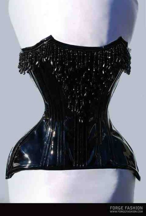 Corset Drax Costume, Pvc Corset, Burlesque Outfit, Beaded Corset, Black Leather Corset, Fashion Corset, Witch Moon, Corset Sewing Pattern, Corset Outfit