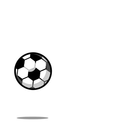 Football Animation, Ball Animation, Sport Gif, Football Hits, Sports Gif, Animated Emojis, Bouncing Ball, Football Illustration, Anime City