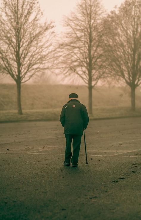 Old man in fog- ThorGift.com - If you like it please buy some from ThorGift.com Grandpa Aesthetic, A Man Called Ove, Aesthetics Quote, Beloved Book, Middle Aged Man, Go Outdoors, Happy Today, Get Outdoors, Camping World