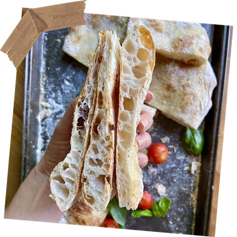 Pizza a la Romana (Yeast Method) - Natasha's Baking Romans Pizza, Pizza Bread Recipe, Caprese Sandwich, Italian Bakery, Lunch Table, Pizza Recipes Homemade, Flatbread Recipes, Flatbread Pizza, Pizza Bake