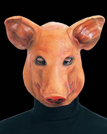 Creepy pig mask | The Squirrel Queen blog Haunted Images, Pig Mask, Alpha Werewolf, Pig Head, Pig Drawing, Pig Face, Mask Aesthetic, Bbq Bacon, Bacon Recipe