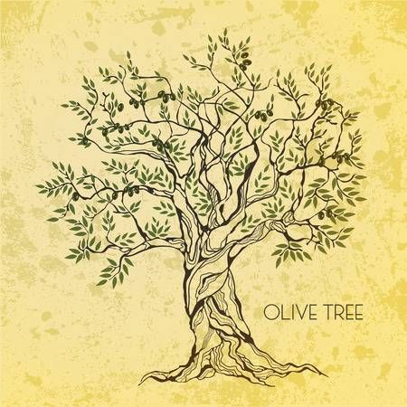 Olive Tree Tattoos, Tree Tattoo Forearm, Tree Tattoo Back, Tree Tattoos, Tree Tattoo Designs, Papel Vintage, Paper Tree, Paper Illustration, Olive Trees