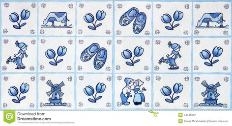 Windmill Clipart, Dutch Tattoo, Tulip Tattoo, Dutch Windmill, Blue Delft, Dutch Blue, Dutch Windmills, Blue Tattoo, Craft Images