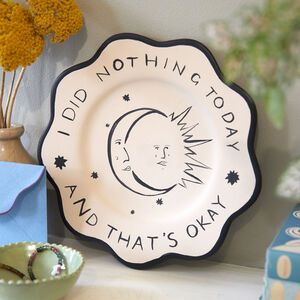 Home Accessories, Decorations and Furnishings | notonthehighstreet.com Scallop Plate, Birthday Plates, Rest And Recharge, Diy Pottery Painting, Box Creative, Plates Diy, Pottery Painting Designs, Plate Wall, Doing Nothing