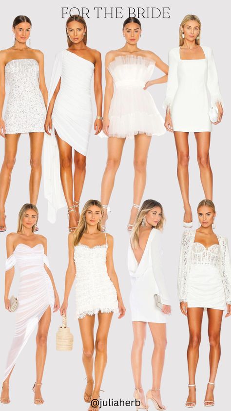 Bridal outfit ideas Bachlorette Outfit Ideas, Bachlorette Outfit Ideas Bride, Bachlorette Outfit, Bachelorette Outfit Ideas, Bride Bachelorette Outfit, Party Outfit Club, White Bachelorette Party Outfit, Rehersal Dinner Dresses, Summer Bachelorette Party