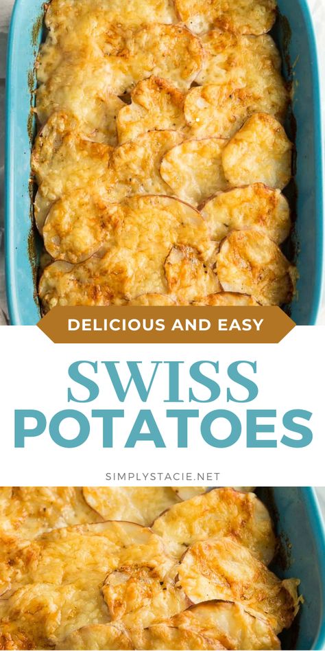 Swiss Cheese Potatoes, Swiss Potato Salad, Recipes Using Swiss Cheese, Swiss Cheese Recipes Main Dishes, Schwartzies Potatoes, Uses For Swiss Cheese, Swiss Potatoes, Swiss Potato Puffs, Sliced Swiss Cheese Recipes