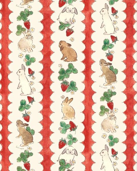 Schinako Moriyama, Rabbit Art, Cute Patterns Wallpaper, Decor Office, Office Wall Art, Office Wall, Pretty Art, Vintage Illustration, Pattern Wallpaper