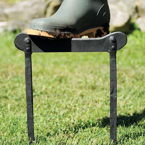 5 Favorites: Iron Boot Scrapers Memorial Garden Plaques, Ffa Ideas, Boot Scraper, Boot Jack, Blacksmithing Projects, Outdoor Organization, Gifts For Gardeners, Garden Boots, Blacksmith Shop