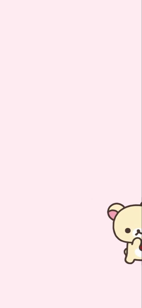 Korilakkuma Strawberry Wallpaper, Sanrio Wallpaper Iphone Lock Screen, Korlikumma Wallpaper, Pink Wallpaper For Widgets, Sanrio Food Wallpaper, Rillakuma Wallpaper Pink, Rikkakuma Wallpaper, Korilakkuma Lockscreen, Korilakkuma Phone Theme