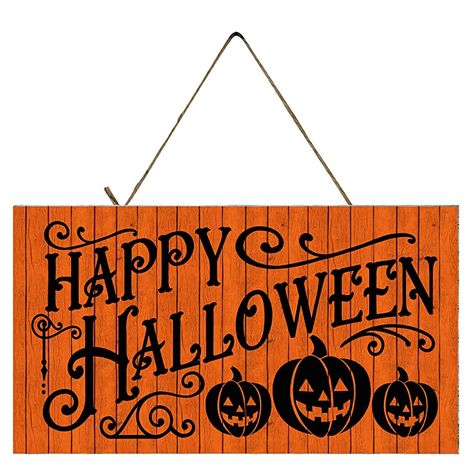 Wall Hanging Living Room, R Design, Halloween Wood Signs, Happy Halloween Signs, Wood Signs Home Decor, Handmade Wood Signs, Rustic Wood Signs, Halloween Signs, Amazon Handmade