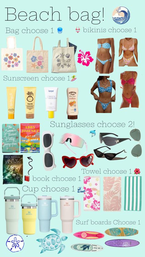 Beach Bag Essentials, Beach Vacay, Hawaiian Tropic, Bag Essentials, 6th Grade, Beach Trip, Beach Bag, Surfboard, Surfing