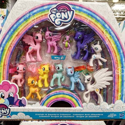 🎠 $24.99 My Little Pony 11 Piece Collection Set!!! I spotted this on Costco's website too for the same price 😀 These would be a great… Mlp Collection, Mlp Toys, My Little Pony Toys, My Little Pony Figures, My Little Pony Collection, Lps Toys, Secret Life Of Pets, Cartoon People, My Little Pony Characters