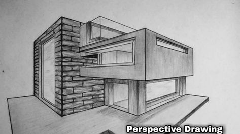 If you want learn how to draw modern house in 2 point perspective in this narated tutorial  Visit my youtube channel : https://www.youtube.com/watch?v=fjltTMwjjls&feature=share  Don't forget the subscribe. 2 Point Perspective Modern House, 1 Point Perspective Drawing House, Prespective Sketches 3 Point, 2point Perspective Drawings House, Modern House Design Sketch, Arhitectura Drawing House, Modern House Sketch Architecture, 2 Point Perspective Drawing Architecture, 2point Perspective Drawings