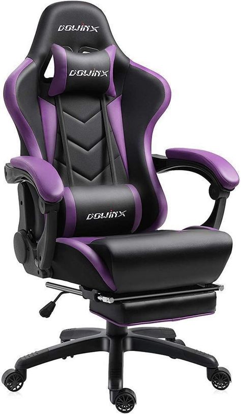 Purple Gaming Chair, Penyimpanan Makeup, Purple Games, Gamer Chair, Desain Pantry, Office Armchair, Races Style, Video Game Room Design, Reclining Armchair