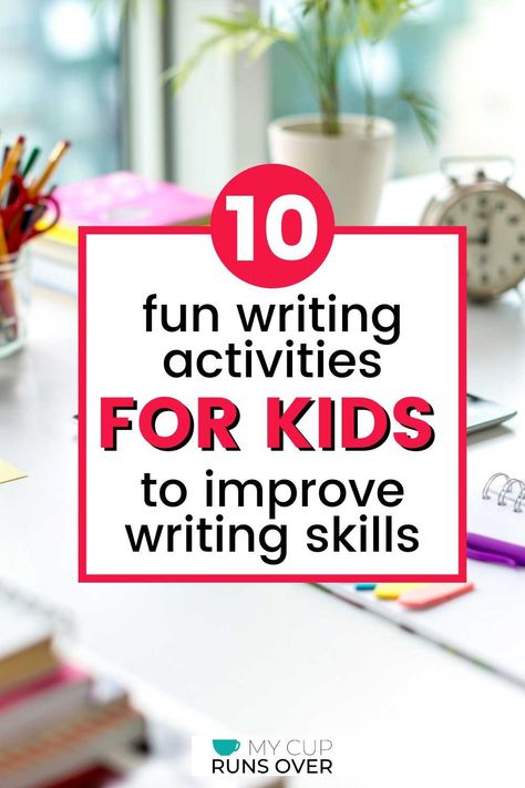 Do your students grumble when it’s time to practice writing? Is getting them to write an essay about as much fun as getting grapefruit juice in your eye? Maybe it’s time to try some fun writing activities instead. Here are 10 of our favorite writing activities for kids. Each activity is labeled with suggested grade levels (kindergarten to grade 12) and has step-by-step instructions on how to implement it. You'll also find tips for helping kids improve creative writing skills in each area. English Writing Skills For Grade 3, Writing Kids Activities, Grade 4 Writing Activities, Fun Writing Activities For Kids, Writing Activities For First Grade, Portfolio Career, Writing Activities For Kindergarten, Writing Activities For Kids, Writing Practice For Kids