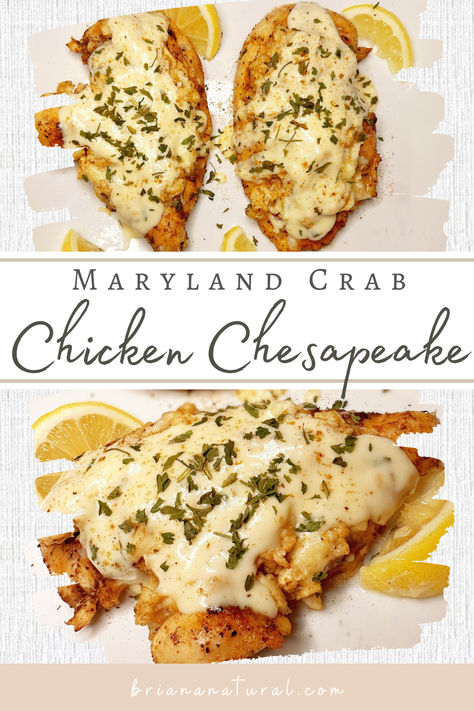 Probably the best chicken I've ever made 🤷‍♀️ Check out my Chicken Chesapeake recipe made with Maryland blue crab! Dinners With Crab Meat, Maryland Chicken Chesapeake Recipe, Maryland Crab Recipes, Chesapeake Chicken Recipes, Chicken And Crab Meat Recipes, Chicken Chesapeake Recipe Crab Meat, Blue Crab Recipe Dishes, Maryland Chicken Recipes, Recipes Using Crab