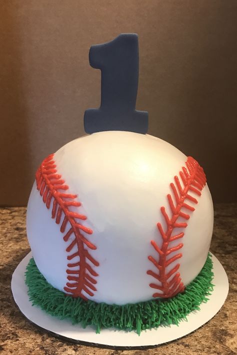 Baseball Smash Cake Baseball Themed Smash Cake, Rookie Of The Year First Birthday Cake Smash, Baseball Smash Cake Pictures, Cake Smash Baseball Theme, Rookie Of The Year Smash Cake, Baseball Cakes For Boys Birthdays, Baseball Smash Cake One Year Old, Baseball Smash Cake, Baseball Theme Cakes