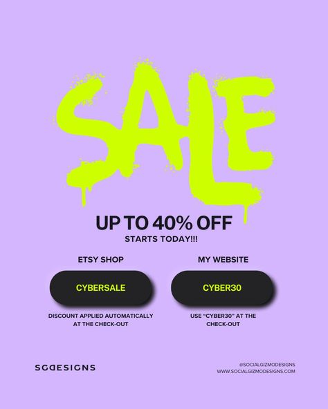 🌟 Cyber Sale Alert! 🌟 Starting October 23rd, get ready for a design revolution! Use code CYBER30 at checkout on my website design shop for an exclusive 30% off. Shopping on my Etsy design shop? The discount is automatically applied! Elevate your brand with professional, unique designs at unbeatable prices. Your brand deserves this upgrade! Don't miss out! 🚀💥 #SocialGizmoDesigns #EtsyShopUK #BrandingTemplates #CyberSale #ProfessionalBranding #DesignRevolution Luxury Branding Identity, Voucher Design, Diy Branding, Modern Branding, Creative Branding, Custom Branding, Brand Identity Design, Branding Design Logo, Identity Design