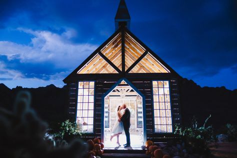 Gorgeous nighttime photo of the abandoned Ghost Town Chapel at Nelson’s Ghost Town outside Las Vegas, Nevada Nelson’s Ghost Town, Ghost Town Wedding, Nelson Ghost Town Wedding, Nelson Ghost Town, Chapel Elopement, Vegas Wedding Chapel, Dream Wedding Reception, Story Wedding, Vegas Weddings