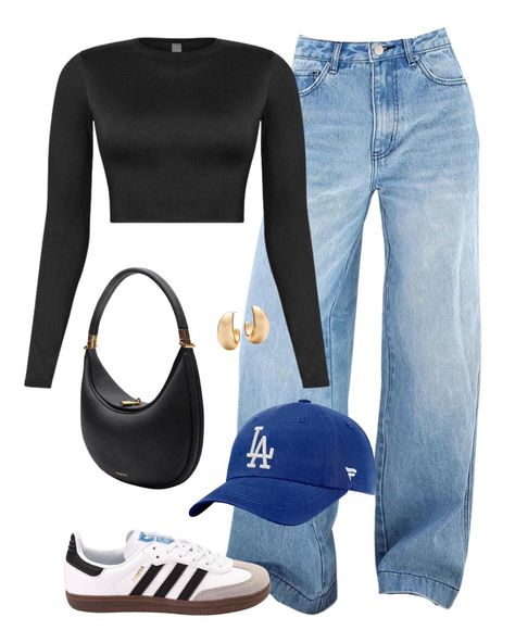 Cap With Outfit, Cute Outfits For Bowling, What To Wear To A Basketball Game, What To Wear Bowling Outfits, Outfits To Wear To A Basketball Game, Baseball Jersey Outfit Women Fashion, Baseball Outfit Women, Bowling Alley Outfit, Soccer Game Outfit Women