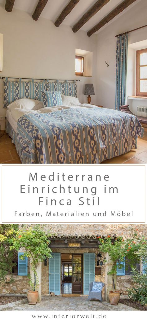 Mediterrane Einrichtung im mallorquinischen Finca Stil. Hier gibt es ein Beispiel einer wunderschönen Finca auf Mallorca und Tips mit welchen Farben, Materialien und Möbeln du dir den Look nach Hause holen kannst. #einrichten #mediterran #Finca #Stil #Mallorca Spanish Home Decor, Scandinavian Design Bedroom, Scandinavian Bedroom, Mediterranean Decor, Spanish House, Tiny House Cabin, Sustainable Architecture, Interior Design Trends, Living Room Interior