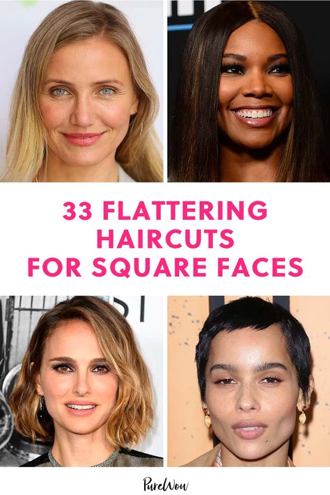 Best Haircuts For Square Faces, Square Face Short Hair, Haircuts For Square Faces, Square Jawline, Flattering Haircuts, Haircut For Square Face, Square Face Hairstyles, Hairstyles Trendy, Best Haircuts