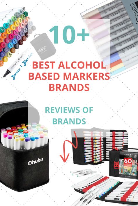 Alcohol-based markers have a number of benefits over water-based ones. Want to know why? Read review!   #WoWPencils, #alcoholmarkers, #drawing Best Alcohol Markers, Alcohol Based Markers Art, Alcohol Based Markers, Best Alcohol, Why Read, Writing Utensils, Felt Tip, Marker Drawing, Coloring Markers