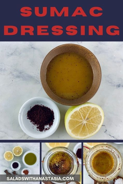 Sumac Vinaigrette, Marinade For Steak, Healthy Vinaigrette, Lemon Pesto, Roasted Vegetable Salad, Simple Vinaigrette, Vinaigrette Recipes, Homemade Salads, Homemade Salad Dressing