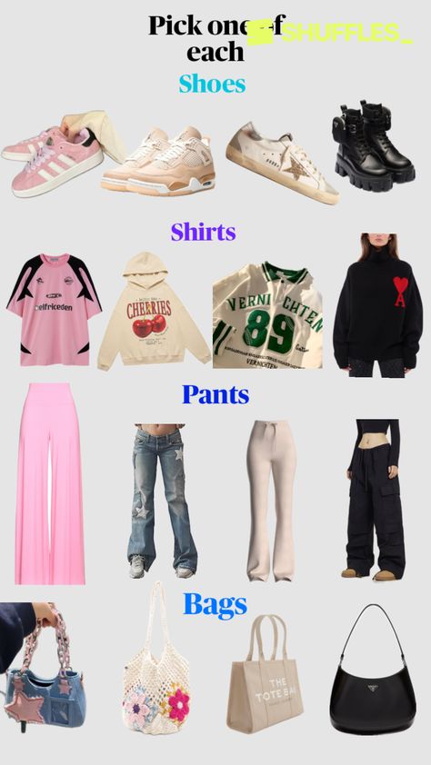 Créé par benjellounmaria sur Shuffles Pick One From Each Row, Back To School Fits, School Fits, Pick One, Fitness Inspo, Build Your Own, The Row, The One, Back To School