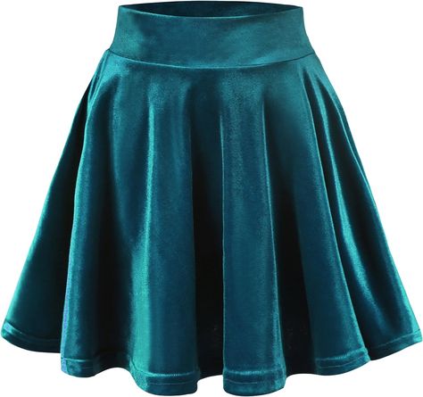 Urban CoCo Women's Vintage Velvet Stretchy Mini Flared Skater Skirt (XL, Wine red-Series 2) at Amazon Women’s Clothing store Velvet Skater Skirt, Blue Skater Skirt, Black Cotton Skirt, Flared Skater Skirt, Mini Skater Skirt, Flared Mini Skirt, Blue Mini Skirt, Velvet Mini Skirt, Basic Skirt