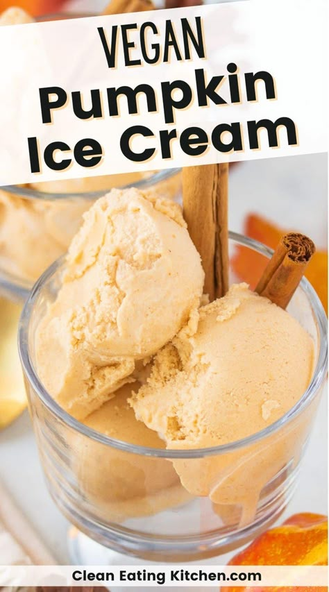 Dairy Free Pumpkin Dessert, Dairy Free Pumpkin Ice Cream, Pumpkin Pie Ice Cream Recipe, Vegan Pumpkin Ice Cream, Pumpkin Spice Ice Cream, Gluten Free Pumpkin Recipes, Pumpkin Pie Ice Cream, Best Vegan Desserts, Vegan Ice Cream Recipe