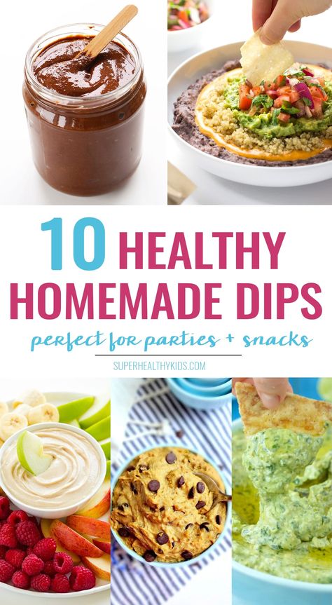 10 Super Healthy Homemade Dips - Super Healthy Kids Homemade Dips, Super Healthy Kids, Healthy Dips, Healthy Meals For Two, Super Healthy, Healthy Fruits, Healthy Homemade, Healthy Snacks For Kids, Healthy Treats