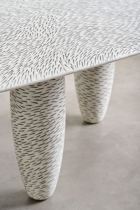 Milan Design Week 2024: Eight Meditative Highlights - COOL HUNTING® Word Inspiration, Marble Tables, Colin King, Laura Wood, Metal Arch, Milan Design, Article Design, Dining Table Marble, Contemporary Dining