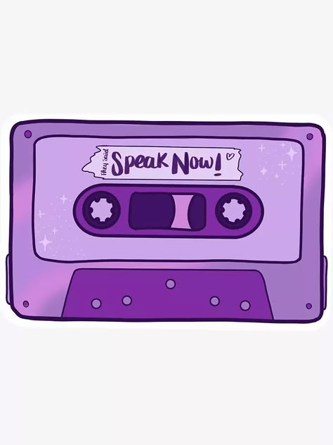 "Speak Now sticker" Sticker for Sale by valbecerra-b | Redbubble Hello Wallpaper, Lover Album, Taylor Outfits, Taylor Swift Party, Taylor Swift Speak Now, Digital Closet, Speak Now, Small Canvas Art, Taylor Swift Album