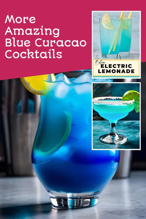 Add a pop of color and flavor to your cocktail lineup with these irresistible drinks! 🌊 From fizzy spritzers to creamy delights, Blue Curacao makes every sip magical. These recipes are perfect for special occasions, happy hours, or anytime you want a taste of paradise. More Amazing Blue Curacao Cocktails will make your mixology skills shine! 🍍🍸 Electric Lemonade, Mixed Drink Recipes, Mixed Drinks Recipes, Blue Curacao, Happy Hours, Sweet Orange, Tropical Vibes, Mixology, Mixed Drinks