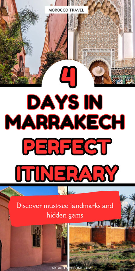 Morocco Travel Marrakech Itinerary, Morroco Marrakech, Rock The Casbah, Morocco Itinerary, Visit Marrakech, Morocco Travel, Marrakech Morocco, Perfect Itinerary, Hidden Gems