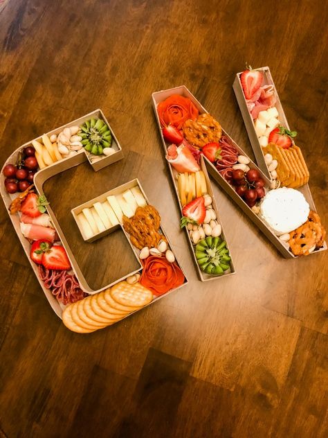 How to make Charcuterie Letter Boxes - Helen G. Bailey Charcuterie Letter Boxes, Cuterie Board, Galentine Brunch, Hoco Party, Charcuterie Ideas, Thanksgiving Cornucopia, Charcuterie Gifts, How To Make Letters, Graze Box