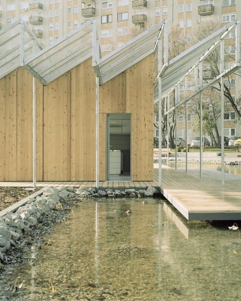 Sawtooth Roof, Wooden Cafe, Architect Drawing, Clerestory Windows, Industrial Architecture, Outdoor Balcony, Prefabricated Houses, Architecture Office, Urban Spaces