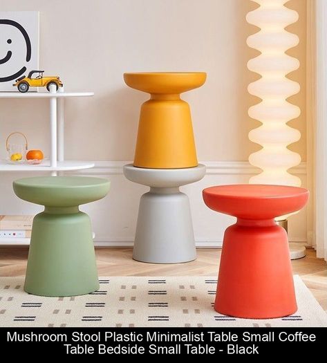 Product information: Color: black, white, green, yellow, light gray, gray blue Material: Plastic Style: modern simplicity Packing list: Plastic Round Table*1pcs Product Image: #coffeetableideas Living Room Accent Pieces, Nordic Pastel, Small Apartment Coffee Table, Table Stools, Simple Side Tables, Marble Top Side Table, Coffee Side Table, Stool Side Table, Round Coffee Table Modern